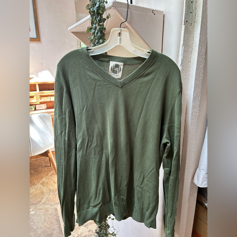 Hemp V Neck Sweater XL